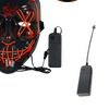 Neon Led Mask For High Visibility At Night With Waterproof Battery Cover