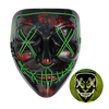 Neon Led Mask For High Visibility At Night With Waterproof Battery Cover