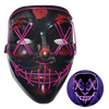 Neon Led Mask For High Visibility At Night With Waterproof Battery Cover