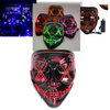 Neon Led Mask For High Visibility At Night With Waterproof Battery Cover