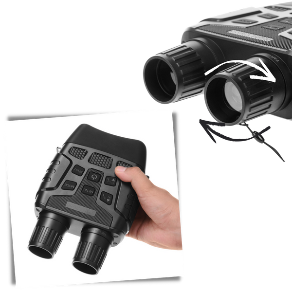 Night Vision Binoculars With LCD Display And 4X Zoom For Clear Night View