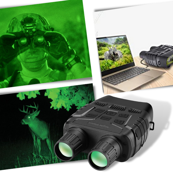 Night Vision Binoculars With LCD Display And 4X Zoom For Clear Night View