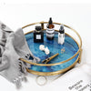 Blue Agate Serving Tray Natural Stone Home Decor Accent Piece