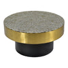 Optic & Brass Structure Coffee Table