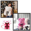 Rose Teddy Bear With Velvet Roses For A Romantic Gift Set