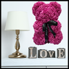 Rose Teddy Bear With Velvet Roses For A Romantic Gift Set