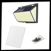 Solar Outdoor Light With Motion Sensor For Wide Angle Entrance Illumination