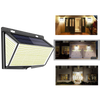 Solar Outdoor Light With Motion Sensor For Wide Angle Entrance Illumination