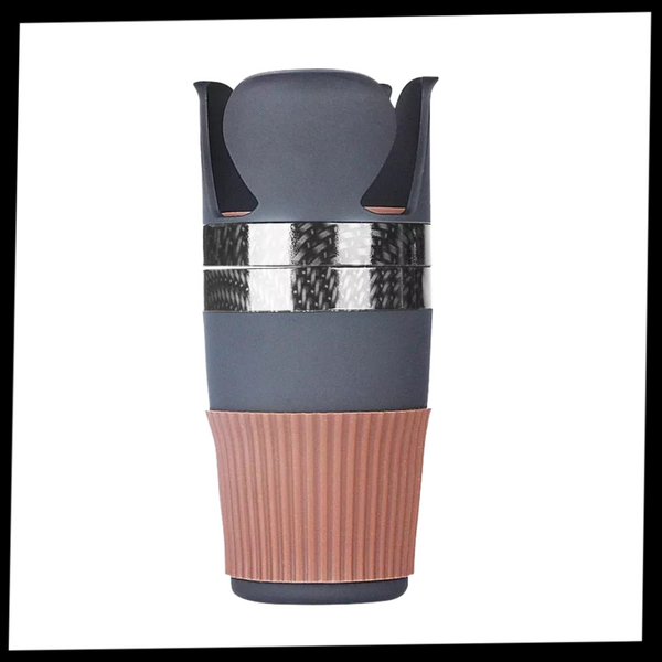 Car Cup Holder Organizer Adapter With 360 Degree Rotation And Non Slip Base