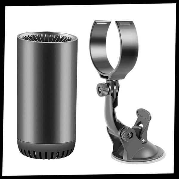 Cup Shaped Car Warm Air Blower With Dual Speed Heating And Defrost