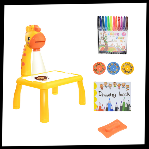 Kids LED Projection Drawing Board Fostering Creativity With 24 Patterns