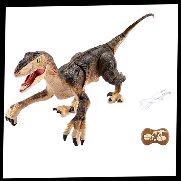 Dinosaur RC Toy With Realistic Movements And Rechargeable Battery