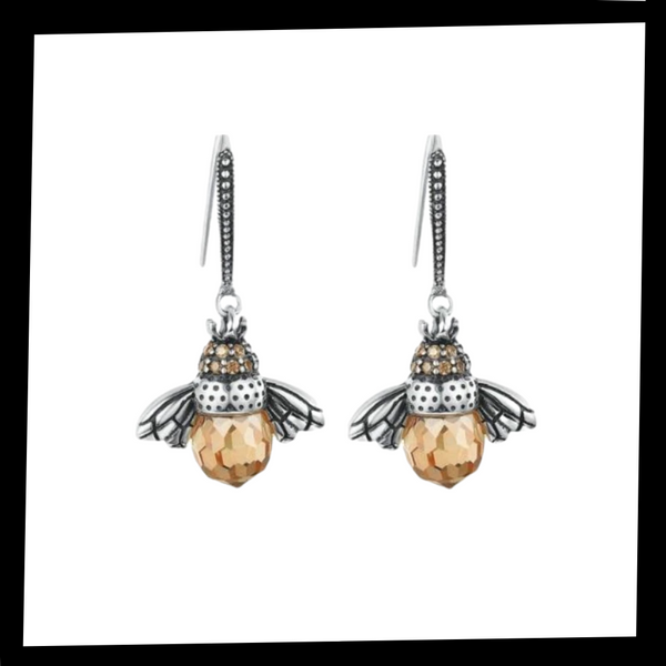 Bee Shaped Earrings Lightweight Durable Tarnish Free Everyday Wear