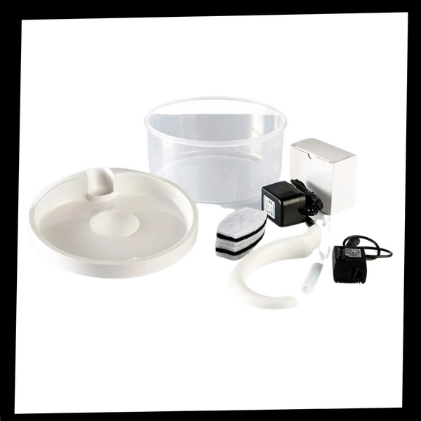 Cat Water Fountain With LED Light And Purification System