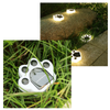 Paw Print Solar Pathway Light With Bright LED And IP65 Waterproof