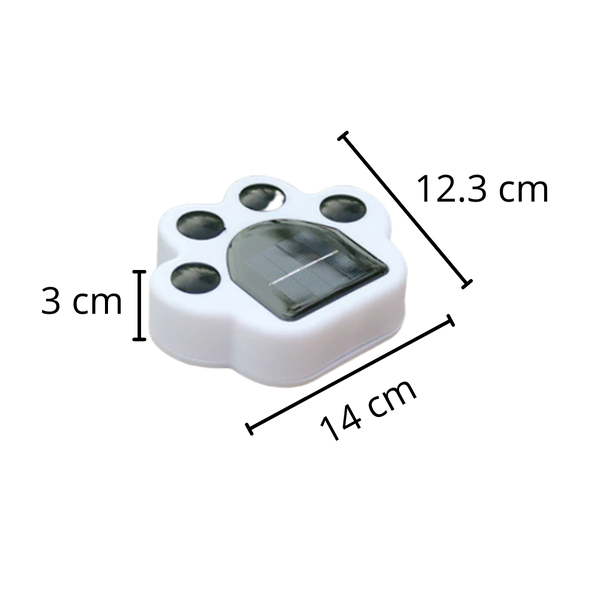 Paw Print Solar Pathway Light With Bright LED And IP65 Waterproof