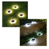 Paw Print Solar Pathway Light With Bright LED And IP65 Waterproof
