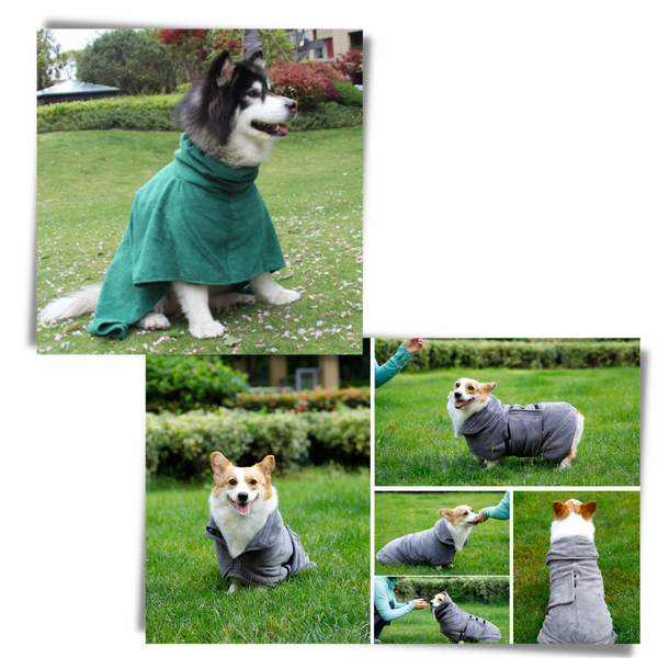 Ultra Absorbent Pet Bathrobe For Quick Drying And Comfort