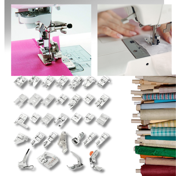 Versatile Presser Foot Set For Sewing Machines 32 Or 42 Piece Set
