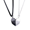 Magnetic Heart Necklace Set Matching Duo For Everyday Style