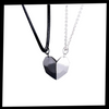 Magnetic Heart Necklace Set Matching Duo For Everyday Style