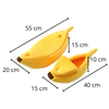 Curved Banana Like Pet Bed With Cozy Cotton Cave Design For Cats And Small Dogs