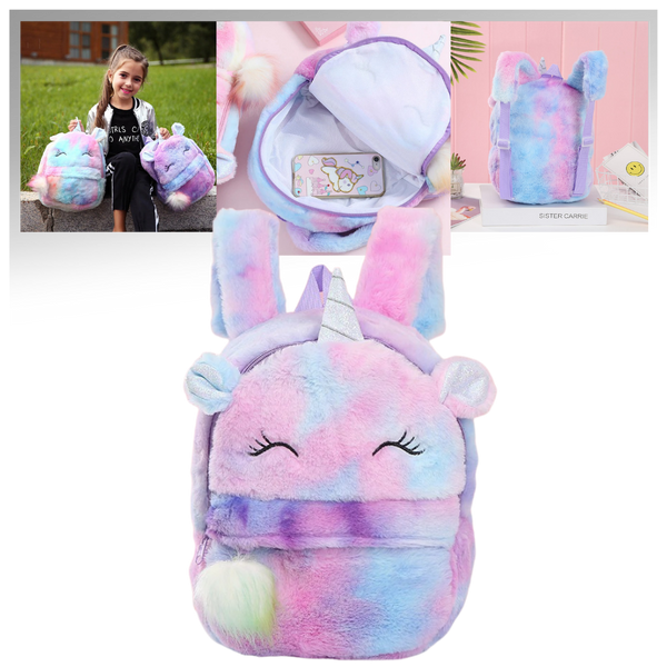 Premium Plush Unicorn Backpack For Girls With Lightweight Comfort