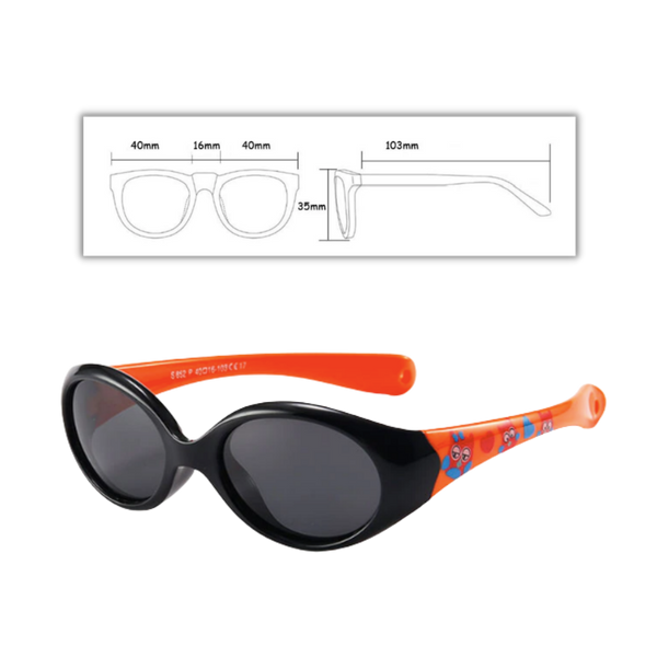 Kids Polarized Sunglasses With Strap For 0 To 3 Years UV400 Protection