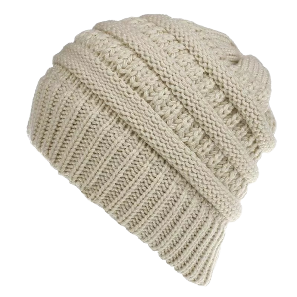 Ponytail Beanie With Ear Coverage For Messy Buns And All Day Comfort