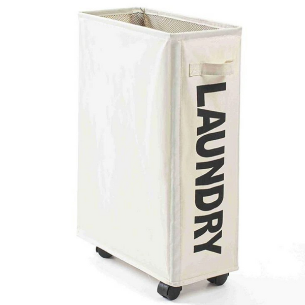 Foldable Laundry Basket With Wheels For Easy Transport And Space Saving