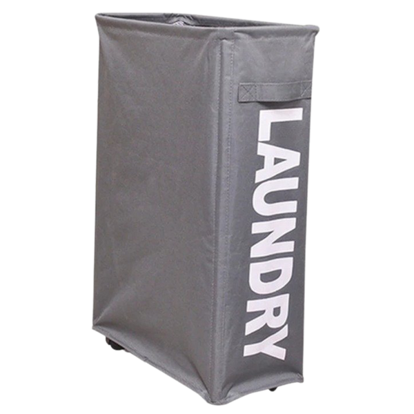 Foldable Laundry Basket With Wheels For Easy Transport And Space Saving