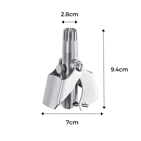 Manual Nose And Ear Hair Trimmer Painless Stainless Steel Portable