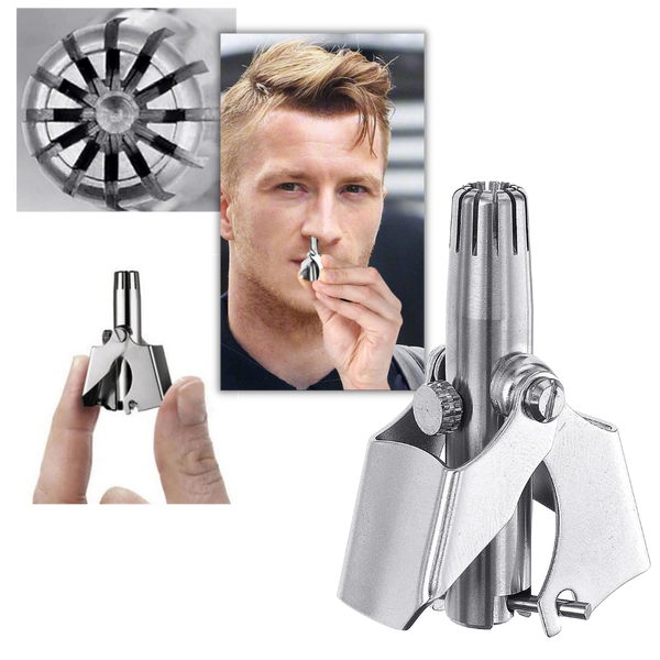 Manual Nose And Ear Hair Trimmer Painless Stainless Steel Portable