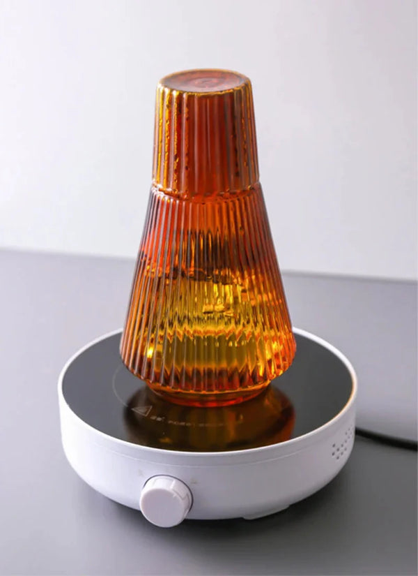 Prism Pleated Glass Carafe & Cup Set