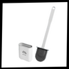 Premium Silicone Toilet Brush With Flat Head For Deep Cleaning