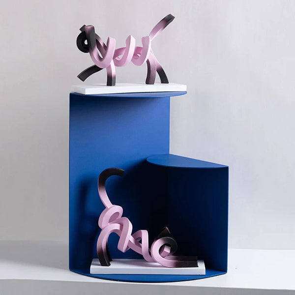 Purr Kitten Gradient Ceramic Figurine