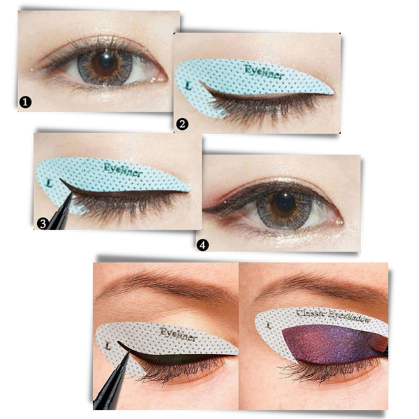 Quick Eyeliner Stencil Set With 10 Looks For Flawless Eyes