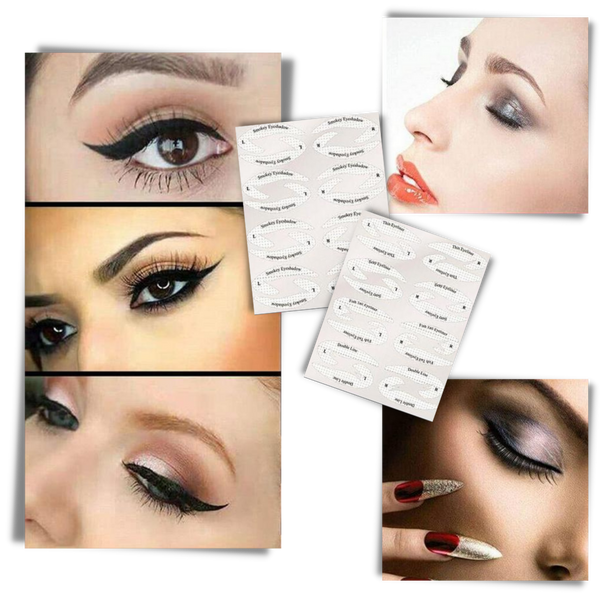 Quick Eyeliner Stencil Set With 10 Looks For Flawless Eyes