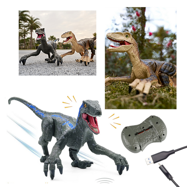 Dinosaur RC Toy With Realistic Movements And Rechargeable Battery