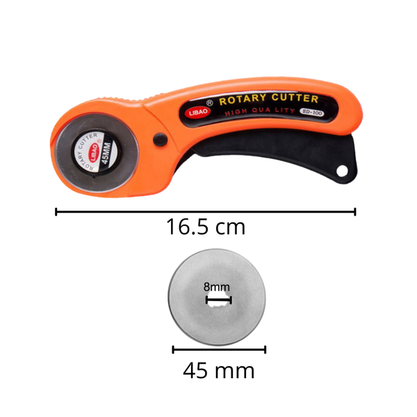 Fabric Rotary Cutter For Fast And Precise Cuts With Ergonomic Grip