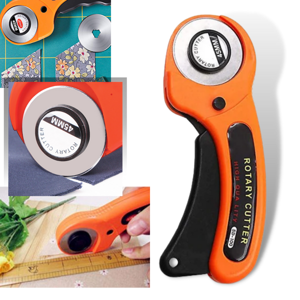 Fabric Rotary Cutter For Fast And Precise Cuts With Ergonomic Grip