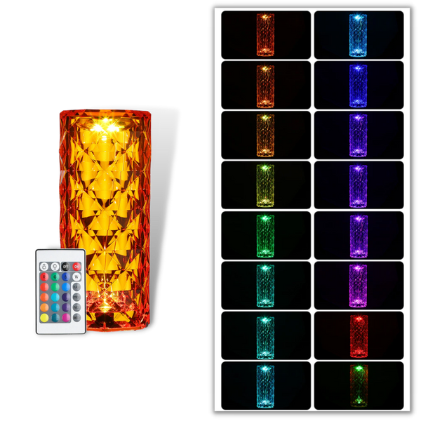 Crystal Table Lamp With Ambient Glow Elevating Room Ambiance