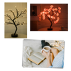 Rose Tree Lamp With Soothing Dim Light And Touch Activated Switch