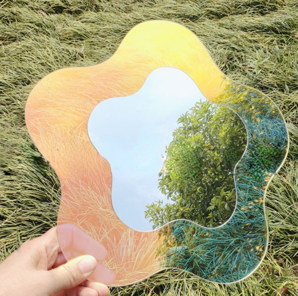Rainbow Irregular Shapes Acrylic Mirror