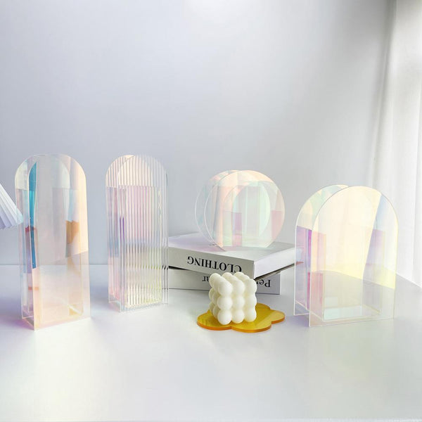 Rainbow Light Transit Acrylic Vase & Desk Organizer
