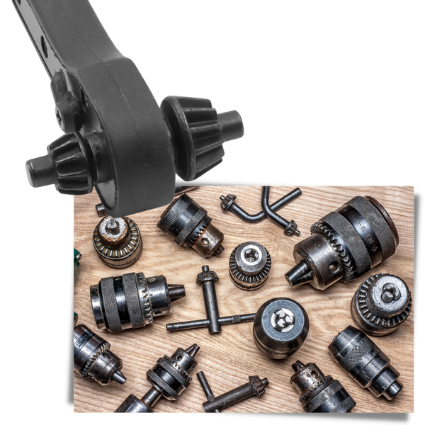 Ratcheting Drill Chuck Key For Easy Comfortable Bit Changes