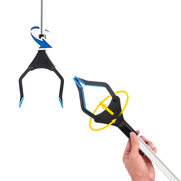 Rotating Head Reacher Grabber Tool for Easy Ground Pickups