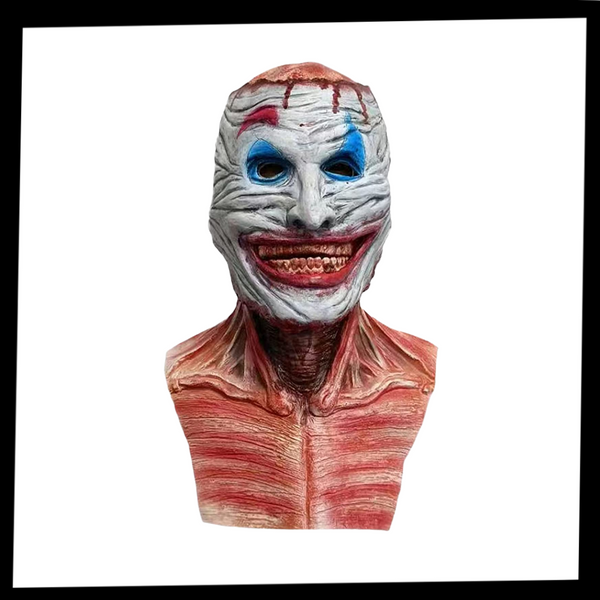 Realistic Halloween Double Layer Horror Mask With Clear Visibility