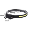 Rechargeable LED Headlamp With 350 Lumen Dual Beam For Nighttime Activities