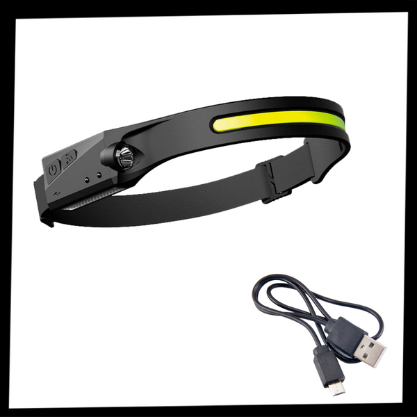 Rechargeable LED Headlamp With 350 Lumen Dual Beam For Nighttime Activities